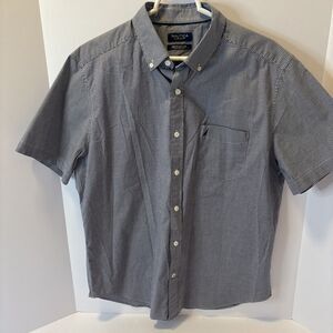 Nautica Flex Men's Classic Fit Wrinkle Resistant Short Sleeve Shirt Size L